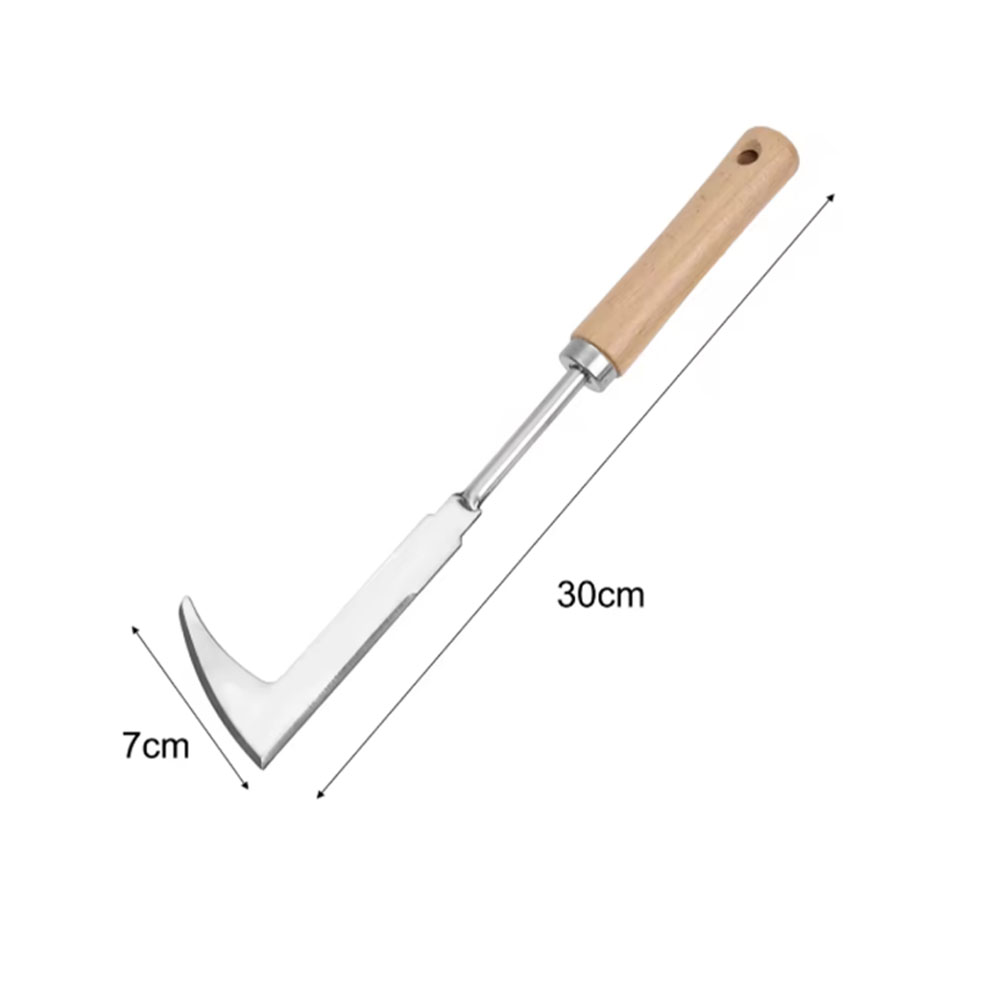 Gardening Tools Used - Edelstahl-Unkrautentfernungswerkzeug, Multifunktionales Garten-Handwerkzeug, Geeignet für Unkrautbeseitigung
