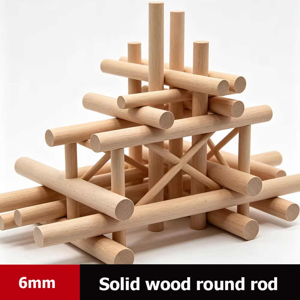 Gardening Tools Used - 6 mm massives rundes Holz, 50-400
