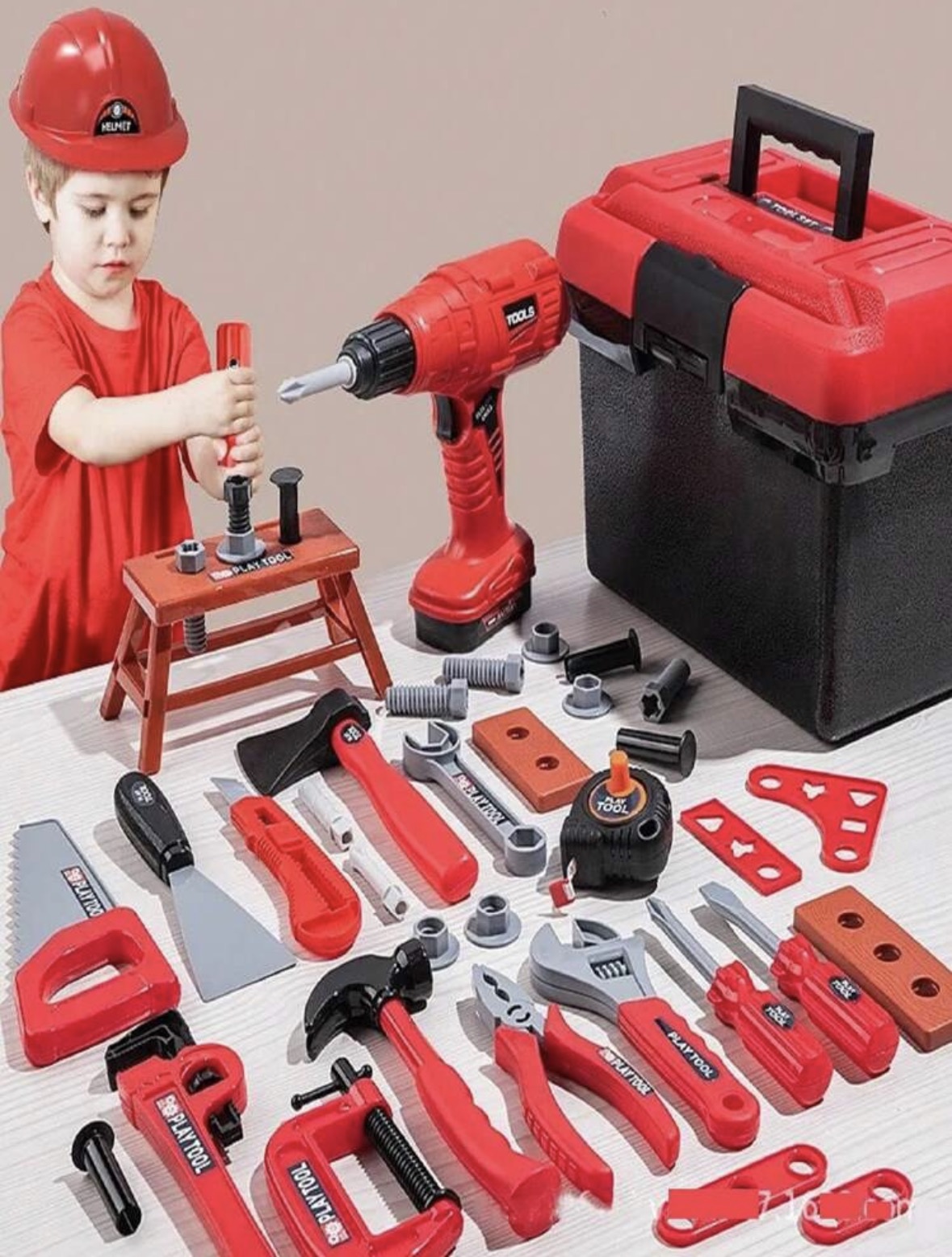 Gardening Tools Kit For Kids - Kinder-Werkzeugset Spielzeug 68/55/41/38 Teile Simuliertes Reparatur-Werkzeugset