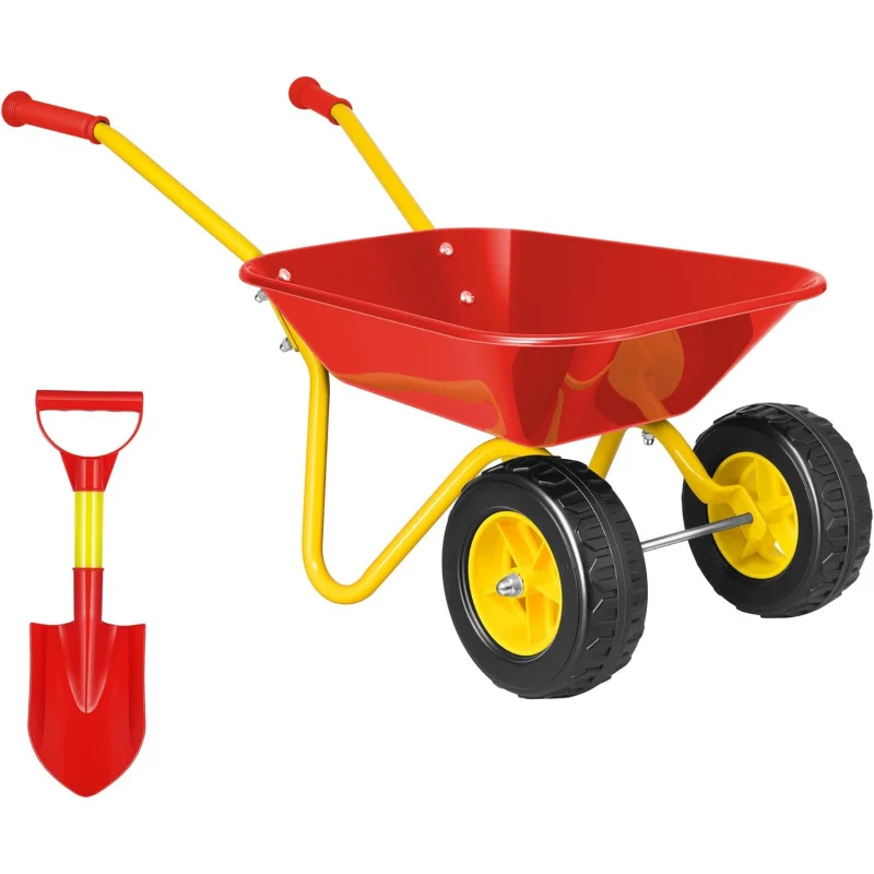 Gardening Tools Gifts - Kinder-Schubkarre mit Gartenwerkzeug-Set für Kleinkinder, Kinderschubkarre