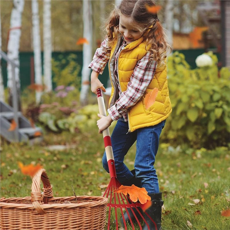 Gardening Tools Best - ABXE-Kinder-Gartengeräteset aus Holz, 4-teilig – Schaufel,